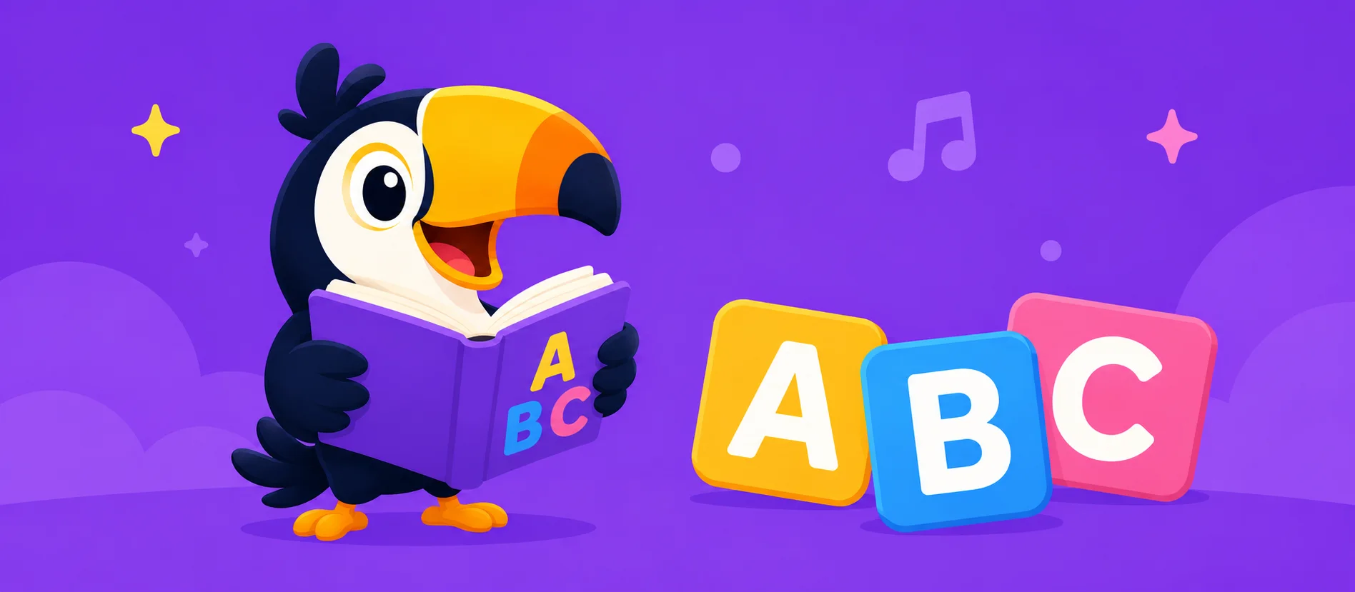 Tunecan reading with ABC blocks