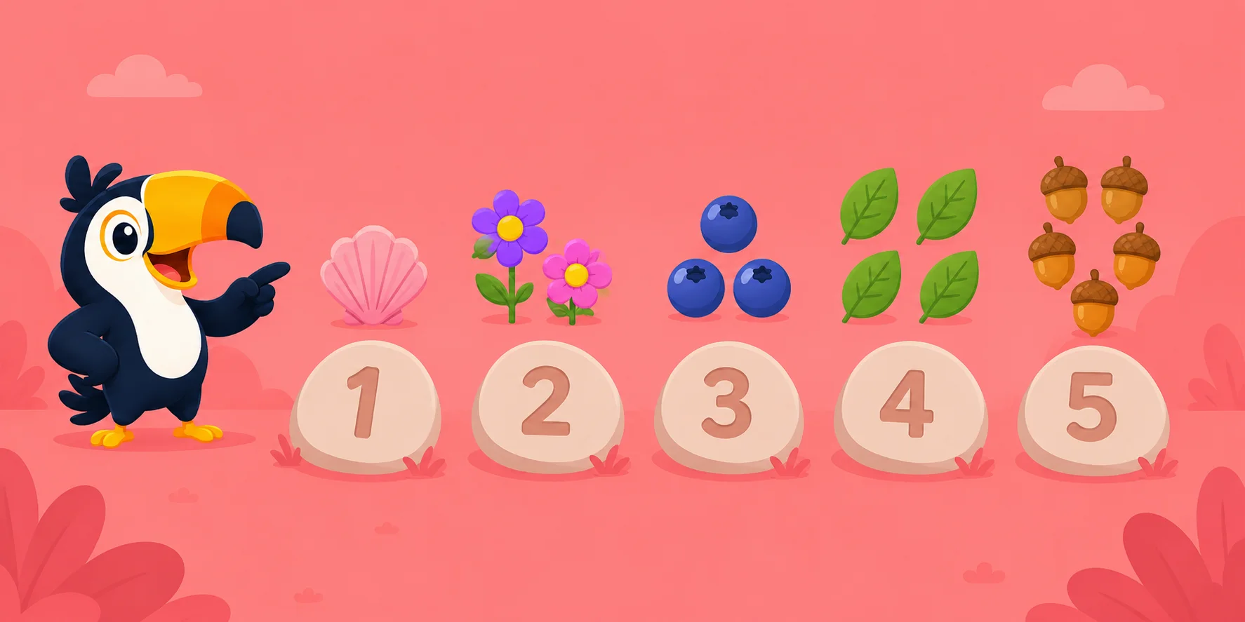 Tunecan counting stones one to five